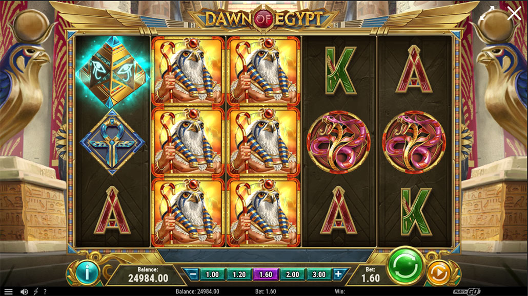 Играть в игровой автомат Рассвет Египта.