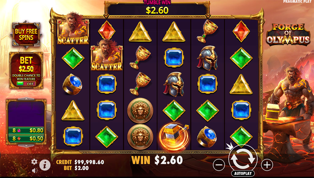 Forge of Olympus игровой автомат онлайн.